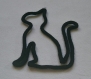 Chat noir en laine acrylique - tricotin