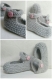 Chaussons bébé babys montant gris clair en laine acrylique taille 3/6 mois - tricot 