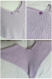 Poncho bébé mauve en laine acrylique taille 6/12 mois - tricot 