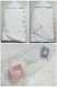 Nid d'ange à capuche bébé blanc, mauve et rose en laine douce taille 0/6 mois - tricot 
