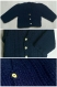 Gilet manches longues bleu marine en coton mélangé taille 18 mois - tricot