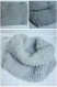Snood - tour de cou femme gris clair en laine douce taille unique - tricot