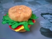 Miroir de poche en forme de hamburger gourmand 