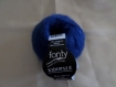 Pelote  laine kid mohair de chez fonty coloris bleu 