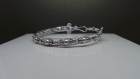 Bracelet perles de verre & perles de métal aluminium bijoux fantaisie 239