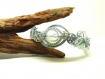Bracelet celtique opalite, bracelet elfique, bracelet wire wrap, fil enroulé, bijoux fantaisie 298