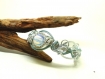 Bracelet celtique opalite, bracelet elfique, bracelet wire wrap, fil enroulé, bijoux fantaisie 298