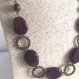 Collier en perles et métal, collier marron & noir, cadeau pour elle197