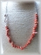 Collier corail avec pendentif infini, collier infini, bijoux fantaisie 470