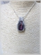 Pendentif labradorite wire wrap, bijoux labradorite, wire wrapping, fil enroulé, bijoux fantaisie 312