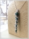 Pendentif licorne chrysocolle wire wrap, collier avec pendentif forme corne, cadeau noël pour elle 665 657