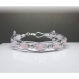 Bracelet quartz rose, bracelet elfique, bracelet wire wrap, fil enroulé, bijoux fantaisie 440