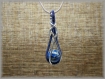 Pendentif perle wire wrapping pendentif aluminium 785