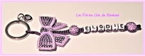 Porte clés prénom • violet • 1 prénoms