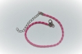 Cordons pour création de bracelet rose fushia 