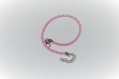 Cordons pour création de bracelet rose clairs