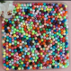 Lot de perles plastique multi couleur 