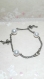 Bracelet en bronze et de perle en cristal 