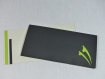 Carte opéra de sydney en relief 3d kirigami couleur noir et vert anis