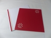 Carte carpe koï en relief kirigami 3d couleur rouge groseille et gris perle