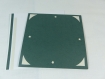 Carte de vœux sapin de noël en relief 3d kirigami couleur vert foncé et gris perle