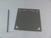 Carte colombe messagère en relief kirigami 3d couleur gris et gris perle