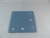 Carte y'a de la joie en relief kirigami 3d couleur bleu et ivoire