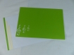 Carte jazz en relief kirigami 3d couleur vert menthe et ivoire