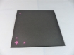 Carte dancefloor en relief kirigami 3d couleur noire et rose fuchsia