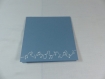 Carte piano en relief kirigami 3d couleur bleu et blanc