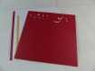Carte nounours de noël 3d couleur rouge groseille et blanc