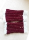 Mitaines en laine tricotées main