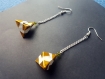 Boucles d’oreilles origami inspiration noël
