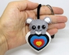 Cadeau tir à l arc, porte clé koala, mignon, dans une cible, en feutrine, fait main, cadeau pour archer