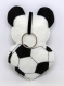 Cadeau football, peluche panda, dans un ballon, en feutrine, fait main