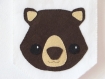 Fanion wombat, décoration murale, en feutrine, fait main, pour chambre d'enfant ou bébé 