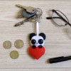 Tresor National Pandas animaux Couple chaine pendentif porte-cles cadeau ch O9U3 