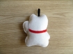 Porte-bonheur japonais, chat maneki neko, en feutrine cousue à la main