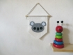 Fanion koala, décoration murale, en feutrine, fait main, pour chambre d'enfant ou bébé