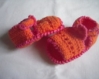 Sandales pour bébé 3 a 6 mois au crochet. 
