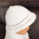 Chapeau bébé blanc 