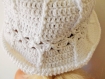 Chapeau fillette en coton blanc - 12/18 mois 0