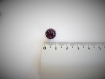 Perles shambella crystal - tanzanite - 10 mm (lot de 5 perles)