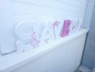 Lettre décoration chambre bébé, lettre en bois, prénom en bois, lettre à poser, prénom à poser, lettres personnalisé thème papillons 20cm