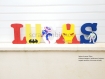 Lettre décoration chambre bébé en bois, prénom en bois, lettre à poser, prénom à poser, lettres décoratives personnalisé thème avengers 20cm