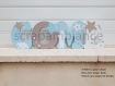 Lettre prénom en bois, lettre décoration chambre, lettre décoration bébé, prénom à poser,  thème ours polaire et étoiles 15cm