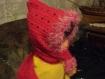 Capuchon , echarpe  , bonnet , fait main au crochet  pour enfant 4 à 7 ans