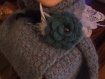 Ensemble mode pour l'hiver : echarpe et bonnet assorti en laine douceur 