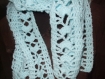 Longue echarpe au crochet , creation personnelle , modele unique