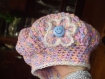 Bonnet / beret enfant 3/4 ans , fait main au crochet 